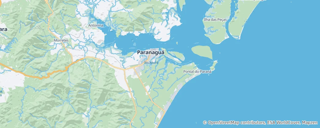 Karte von Paranaguá