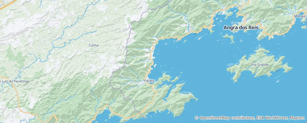 Map of Paraty