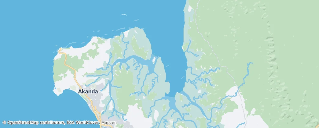 Parc National d'Akanda — Map