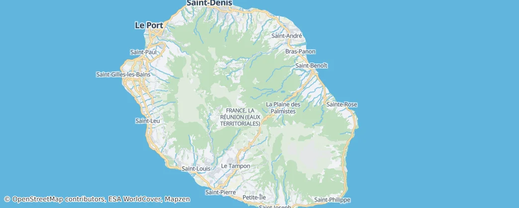 Parc national de La Réunion (cœur) — Map
