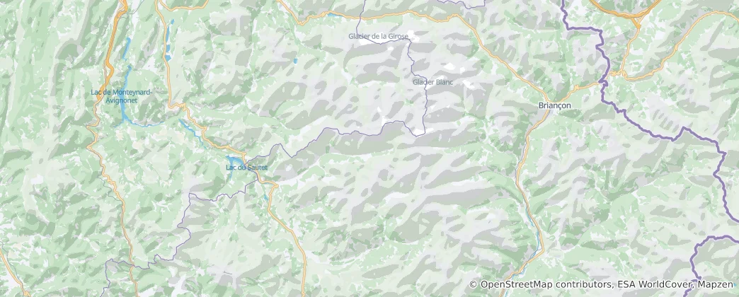 Karte von Parc national des Écrins (cœur)