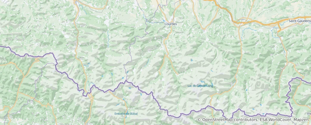 Mapa Parc national des Pyrénées (Aire d'adhésion)