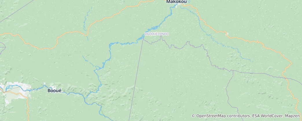Map of Parc national d'Ivindo