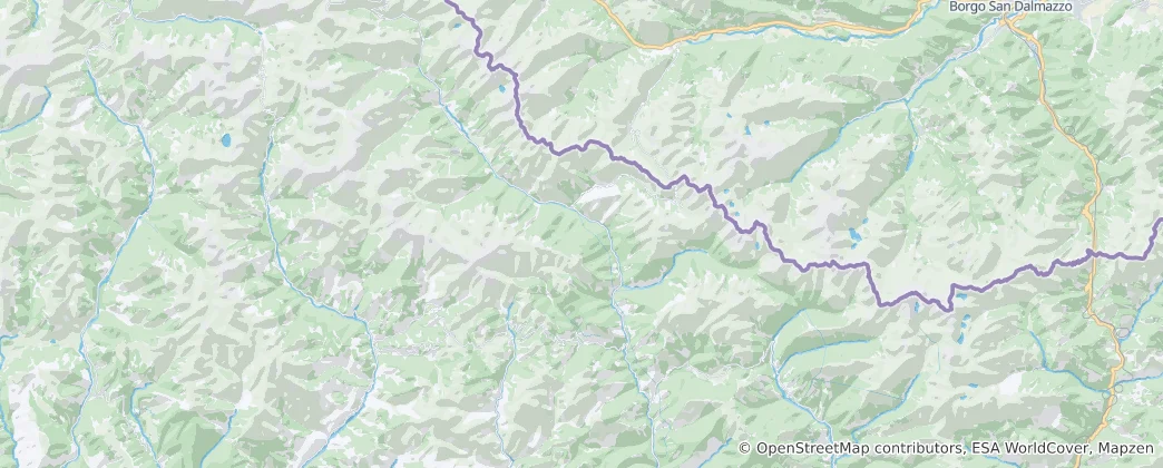 Mapa Parc national du Mercantour (cœur)