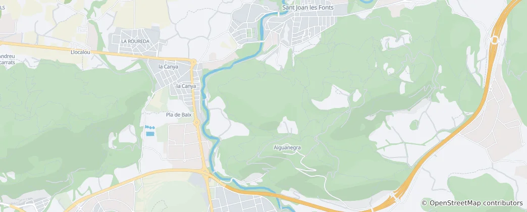 Mapa Parc Natural de Zona Volcànica de la Garrotxa