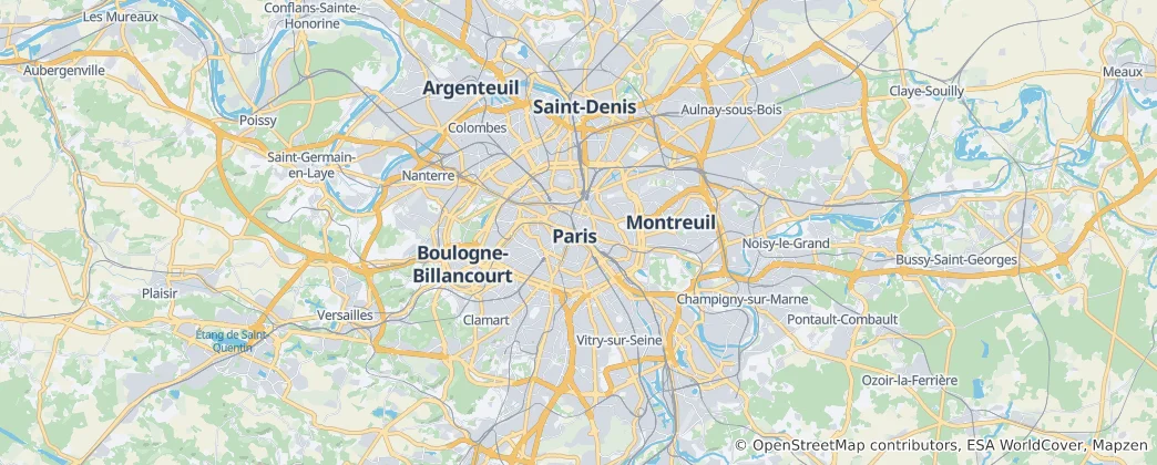 Mapa de Paris
