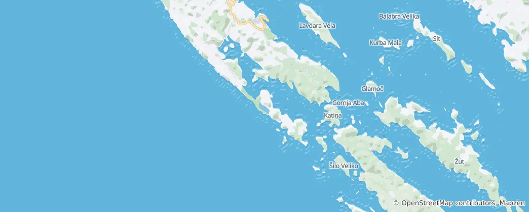 Mapa Park prirode Telašćica