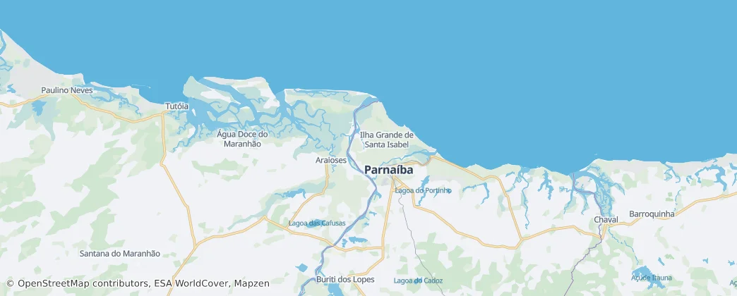 Parnaíba Deltası — Harita
