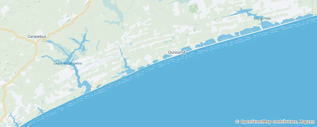 Mapa Parque Nacional da Restinga de Jurubatiba