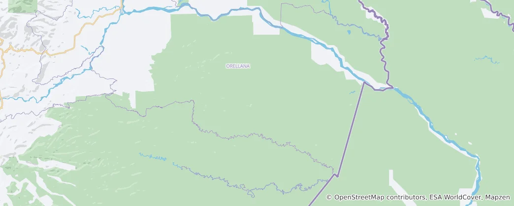 Mapa Parque Nacional Yasuní