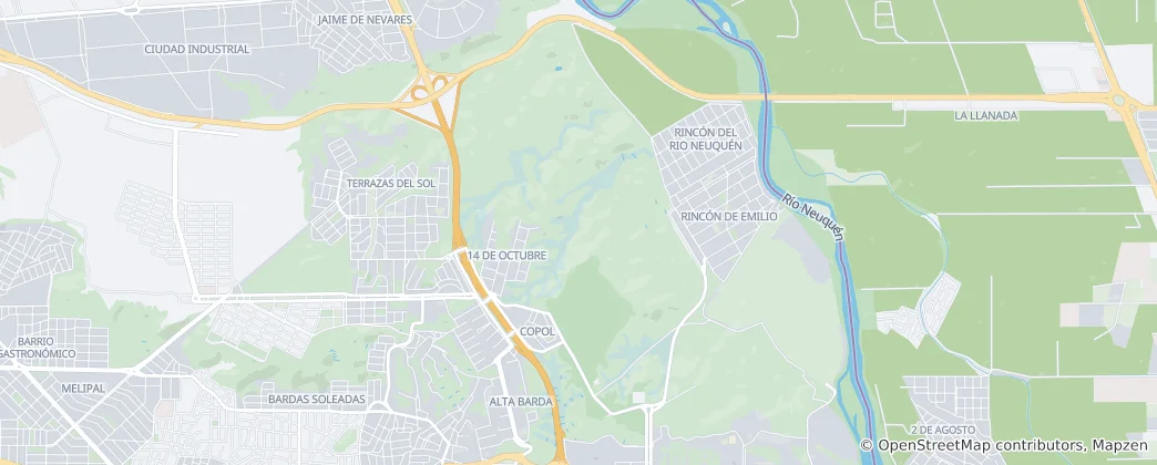 Mappa di Parque Regional Bardas Norte