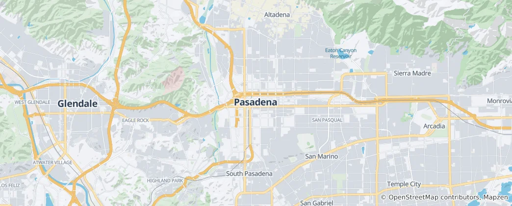 Karte von Pasadena