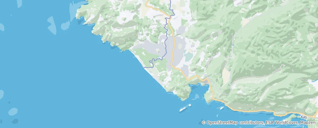 Mapa Patara Special Environmental Protected Area
