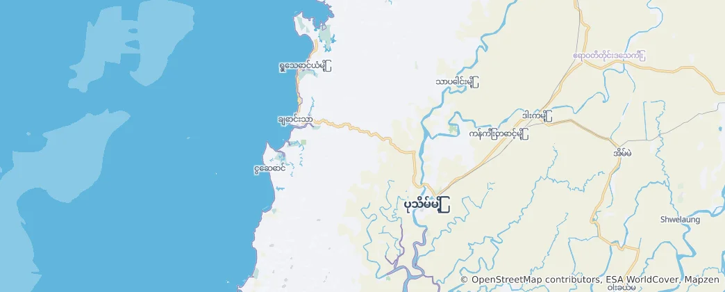 Mapa De Pathein Township