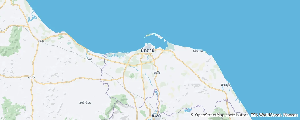 Map of Pattani