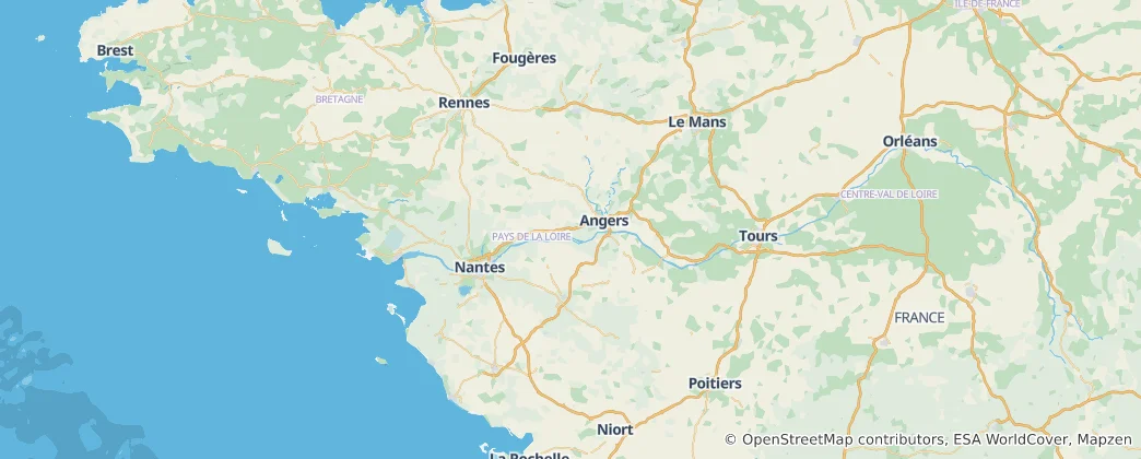 Mapa Kraj Loary