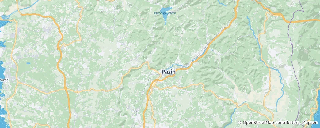 Map of Pazin
