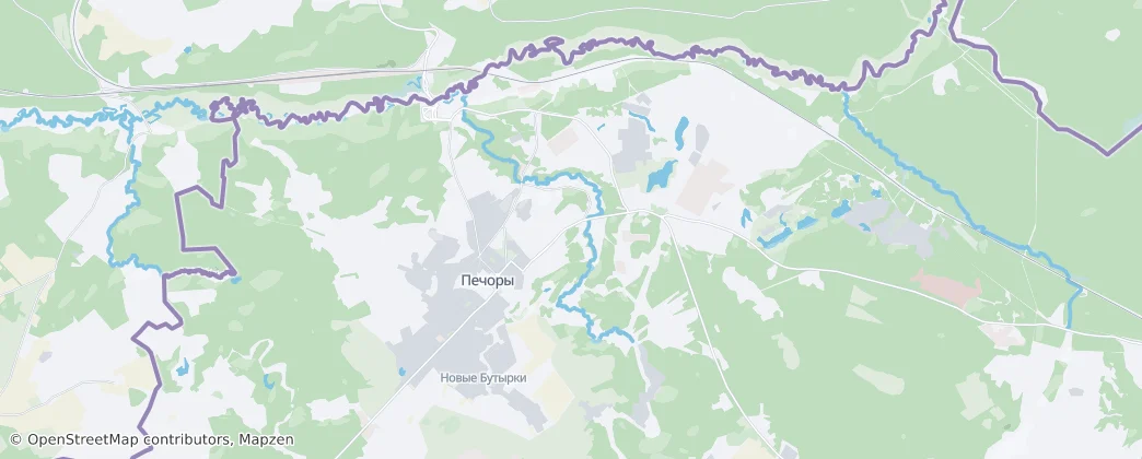 Печоры — Карта