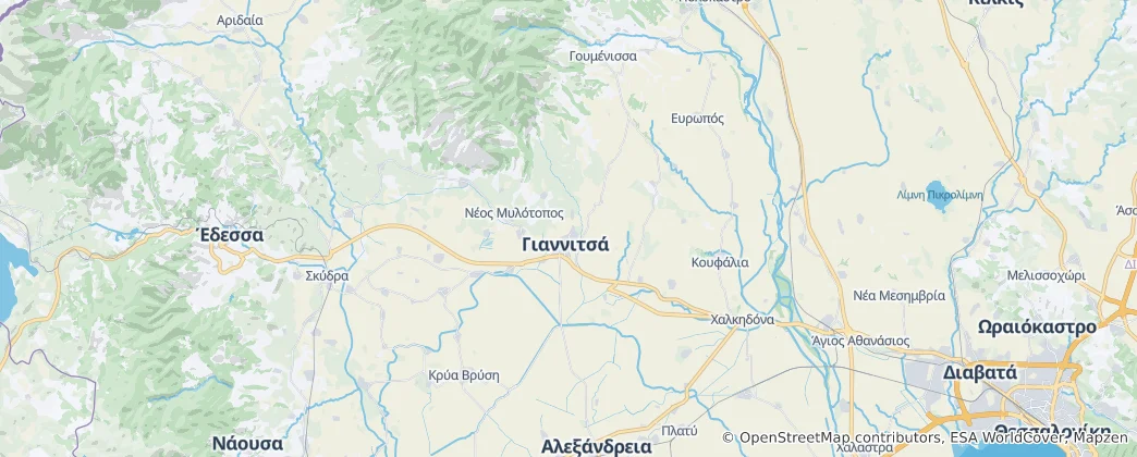 Map of Pella Municipality