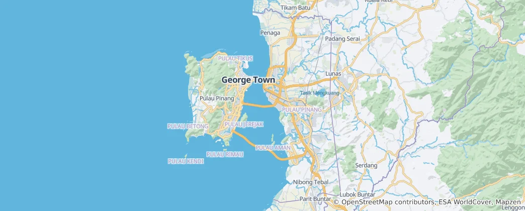 Map of Penang