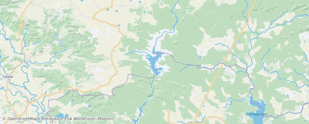 Mapa Pench (Indira Priyadarsini) National Park/Tiger Reserve
