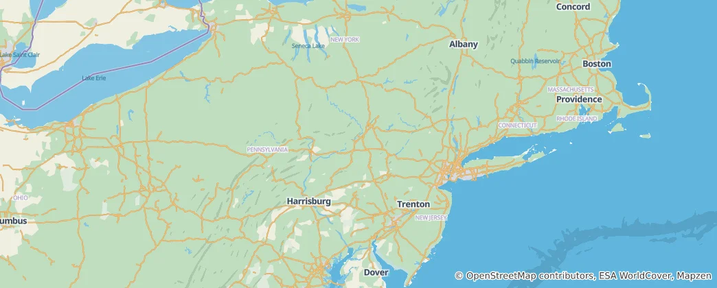 Carte de Pennsylvanie