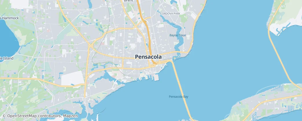 Pensacola — mapa