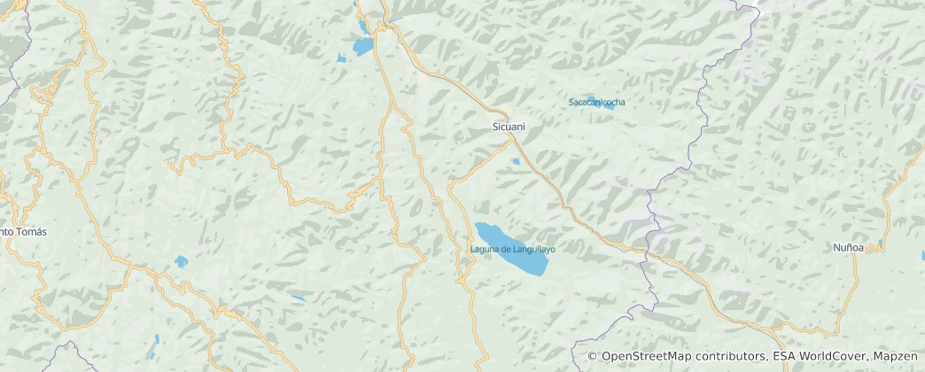 Mapa Canas Province