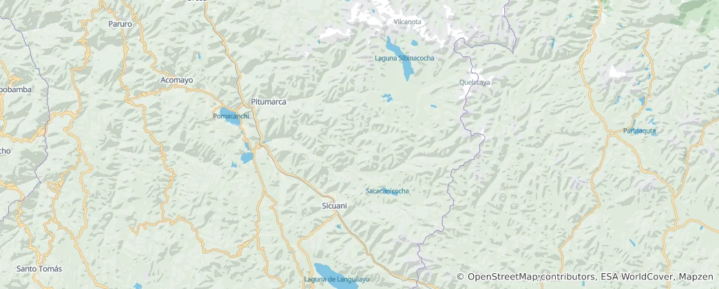 Map of Canchis Province