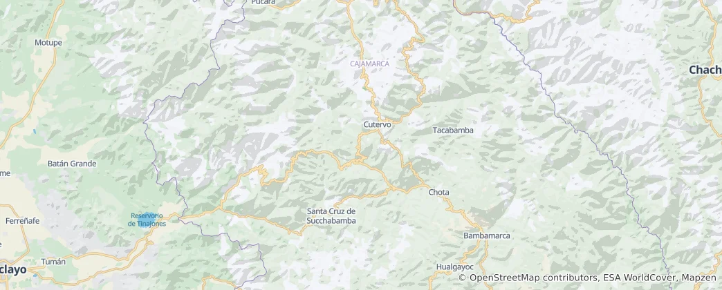 Mappa di provincia di Chota