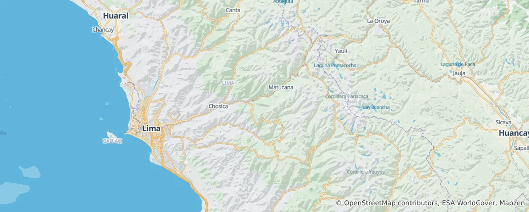 Huarochirí Province Haritası
