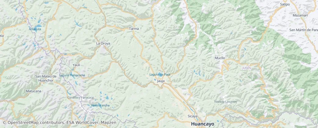 Provinz Jauja — Karte