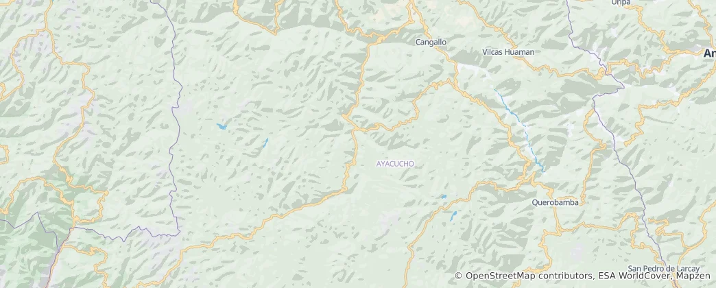 Mapa Víctor Fajardo Province