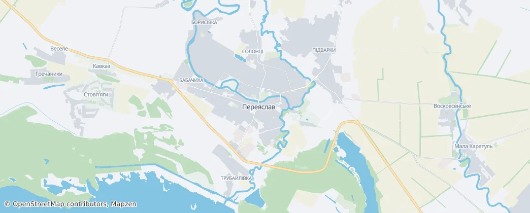 Pereiaslav — Mapa