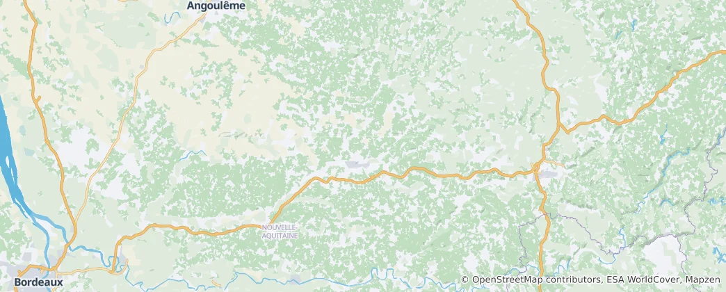Mapa Périgord central