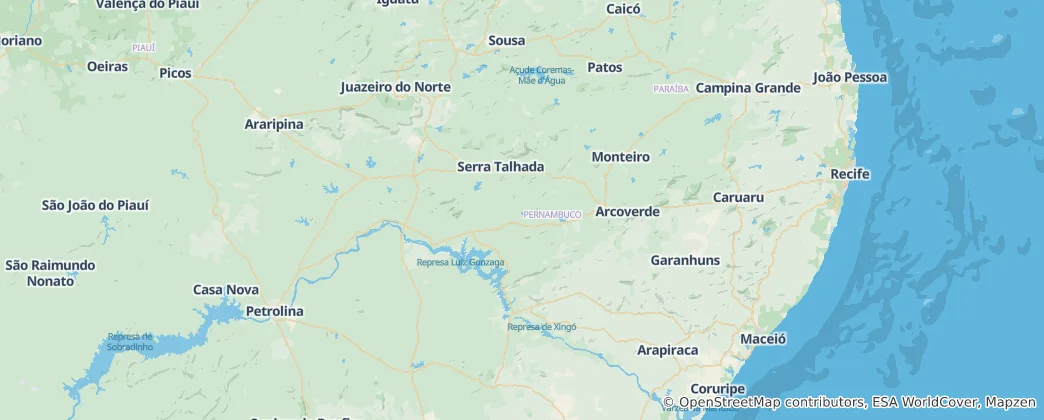 Térkép: Pernambuco