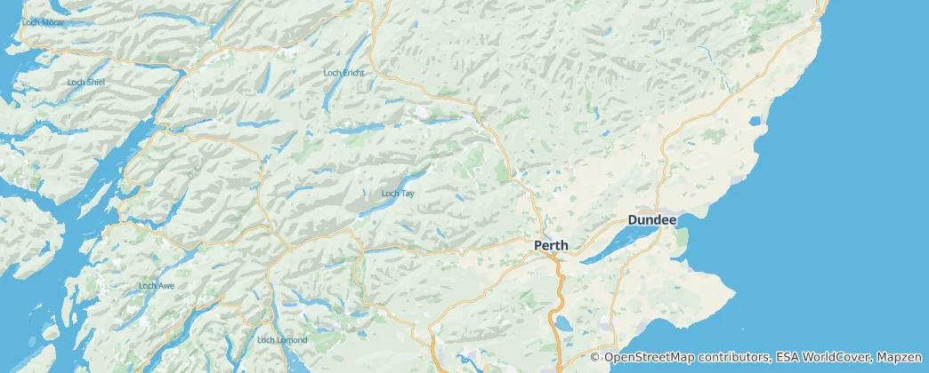 Mappa di Perth e Kinross