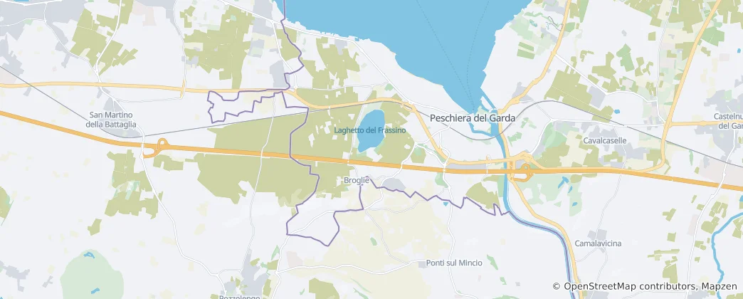 Map of Peschiera del Garda