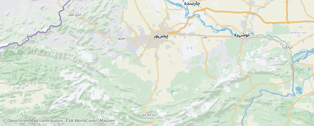 Peshawar District — Map