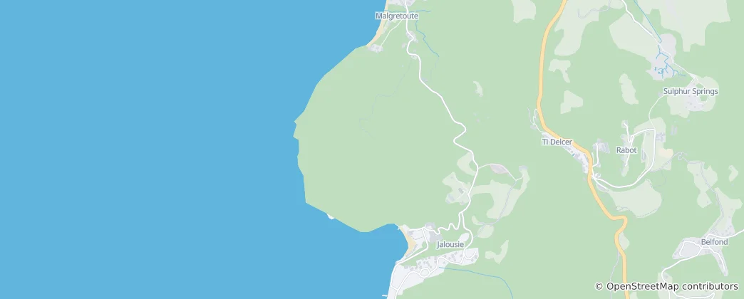 Térkép: Petit Piton