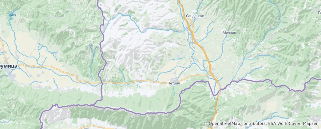 Map of Petrich