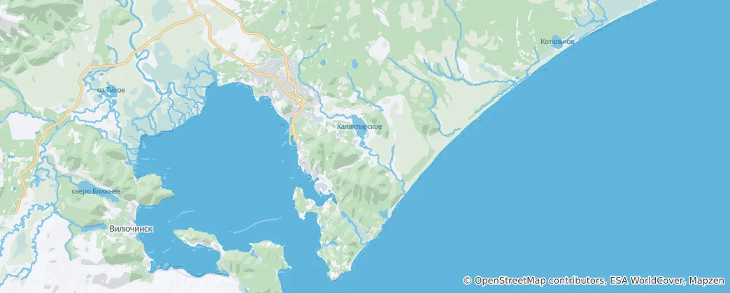 Mapa Petropavlovsk-Kamchatsky