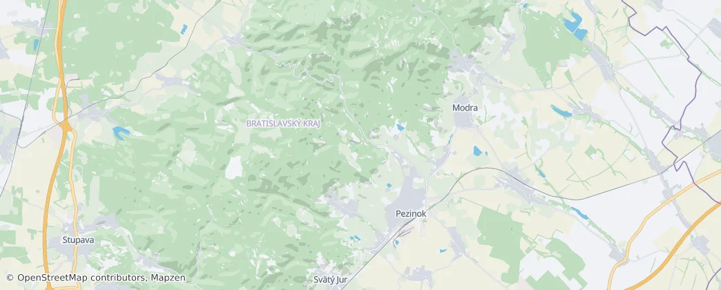 Pezinok — Mappa