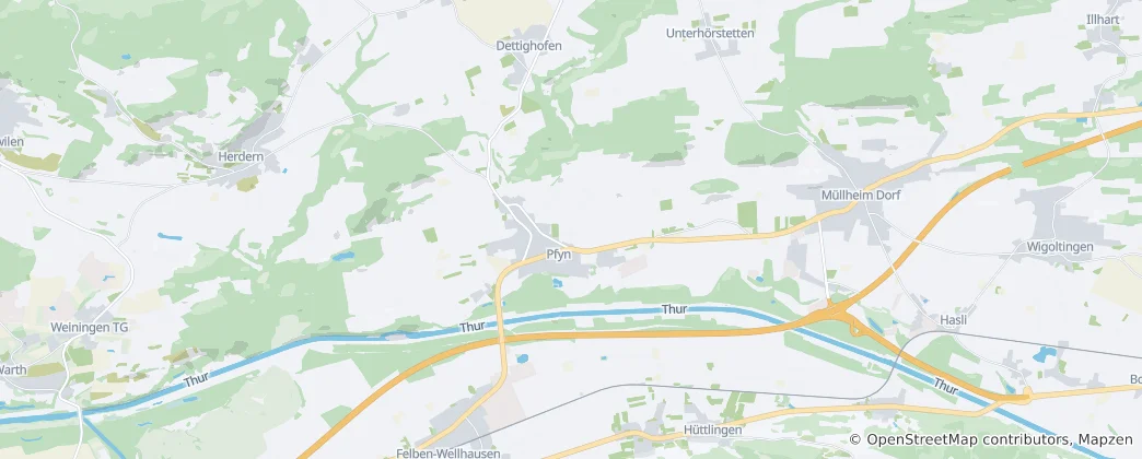Mapa Pfyn