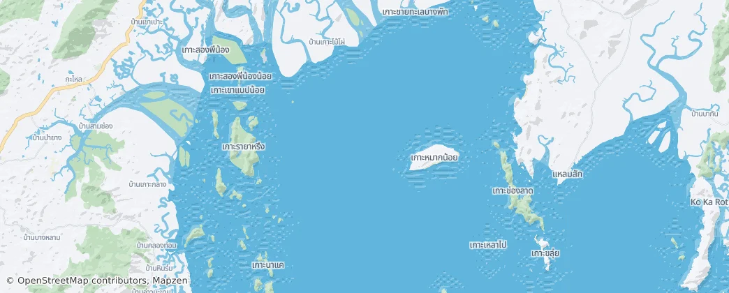 Phang Nga Bay — Map