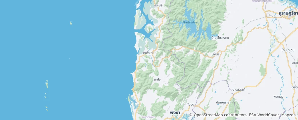 Mapa de Phangnga