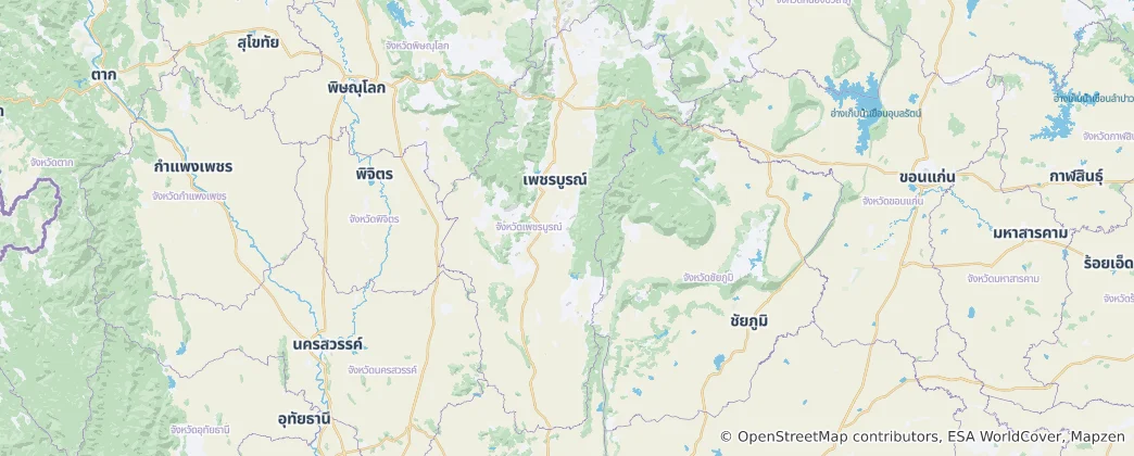 Mapa de Phetchabun