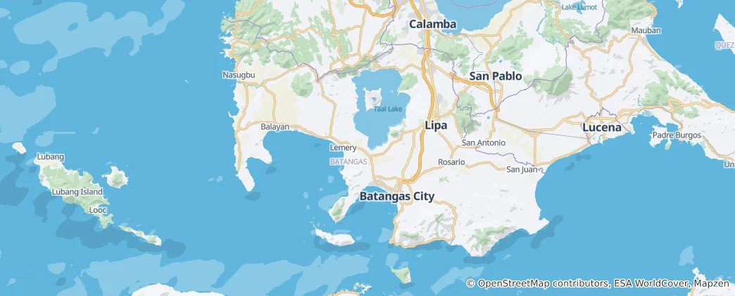 Map of Batangas