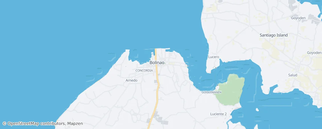 Bolinao — Térkép