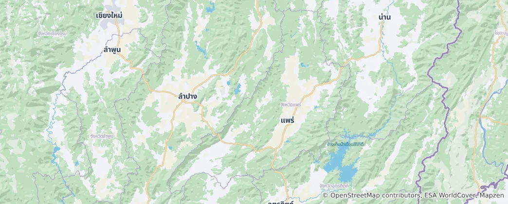 Map of Phrae Province